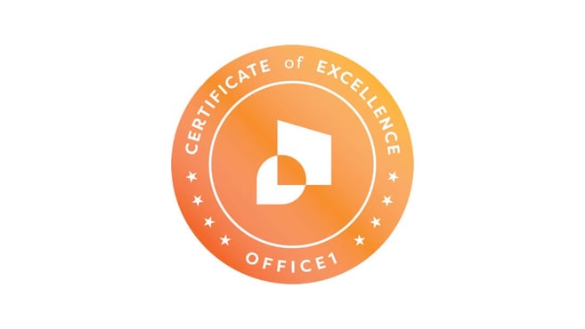 Office1 Announces 2019 Certificate of Excellence Recipients