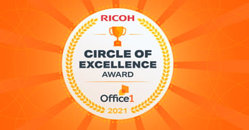 Office1 Wins 2021 Ricoh Circle of Excellence Award