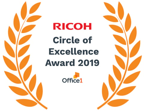 Five Times Over- Office1 Receives the Circle of Excellence Award 2019